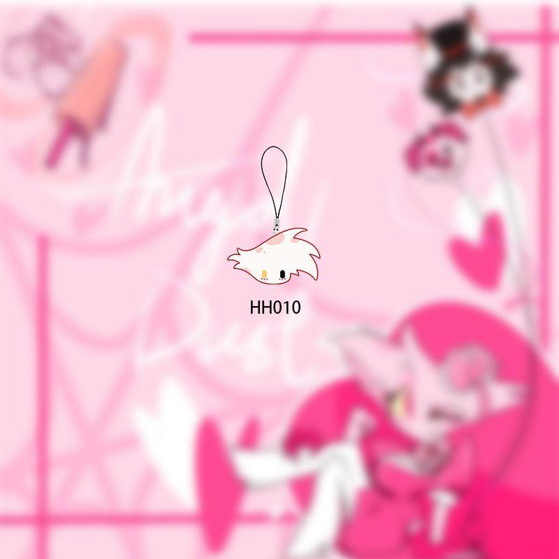 Alastor Doudou Eyes Keychain Vaggie Cell Phone All Staff Set Bag Decoration Adam Accessories Kawaii Lucifer Pendant Gift