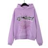 Conjunto de Moletom Unissex Plus Size Tendência com Estampa de Teia de Aranha CROSS SP5DER