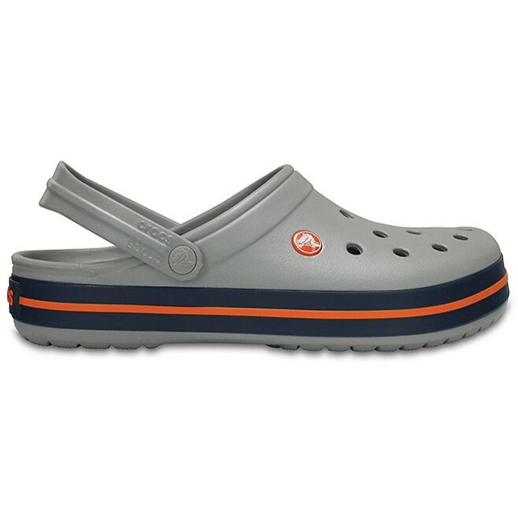 Crocs Crocband Clog Light Grey Navy Unisex Sneakers 11016-01U