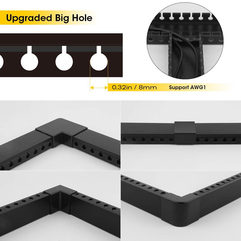 Stageek Cable Covers, Cable Malls, Protectors, Computer Cord Organizers, Cable Covers, Cable Malls, for PCs, TVs, Office Use, and Under-Desk Wire