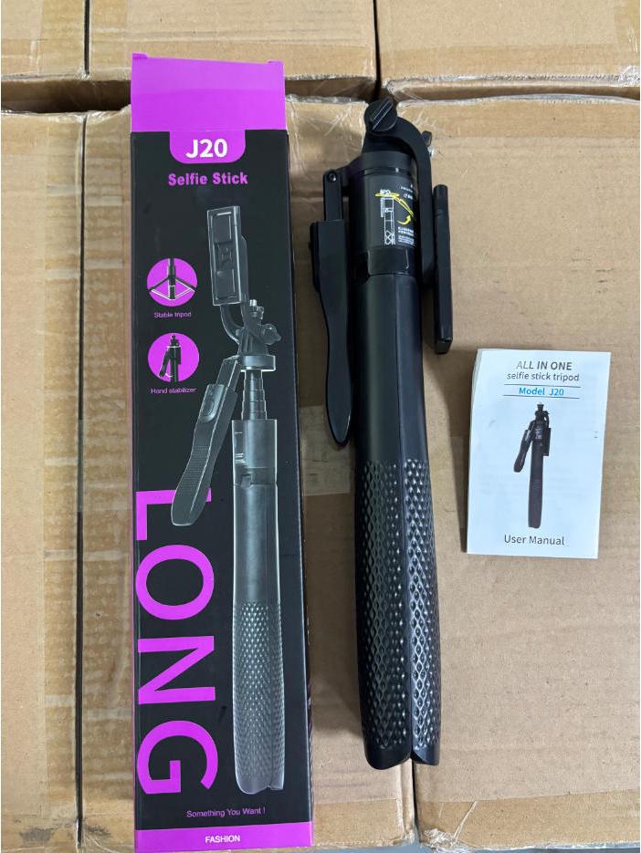 Mobile Bluetooth Panoramic Selfie Stick & Auto Pop-up Tripod for Photography & Live Streaming