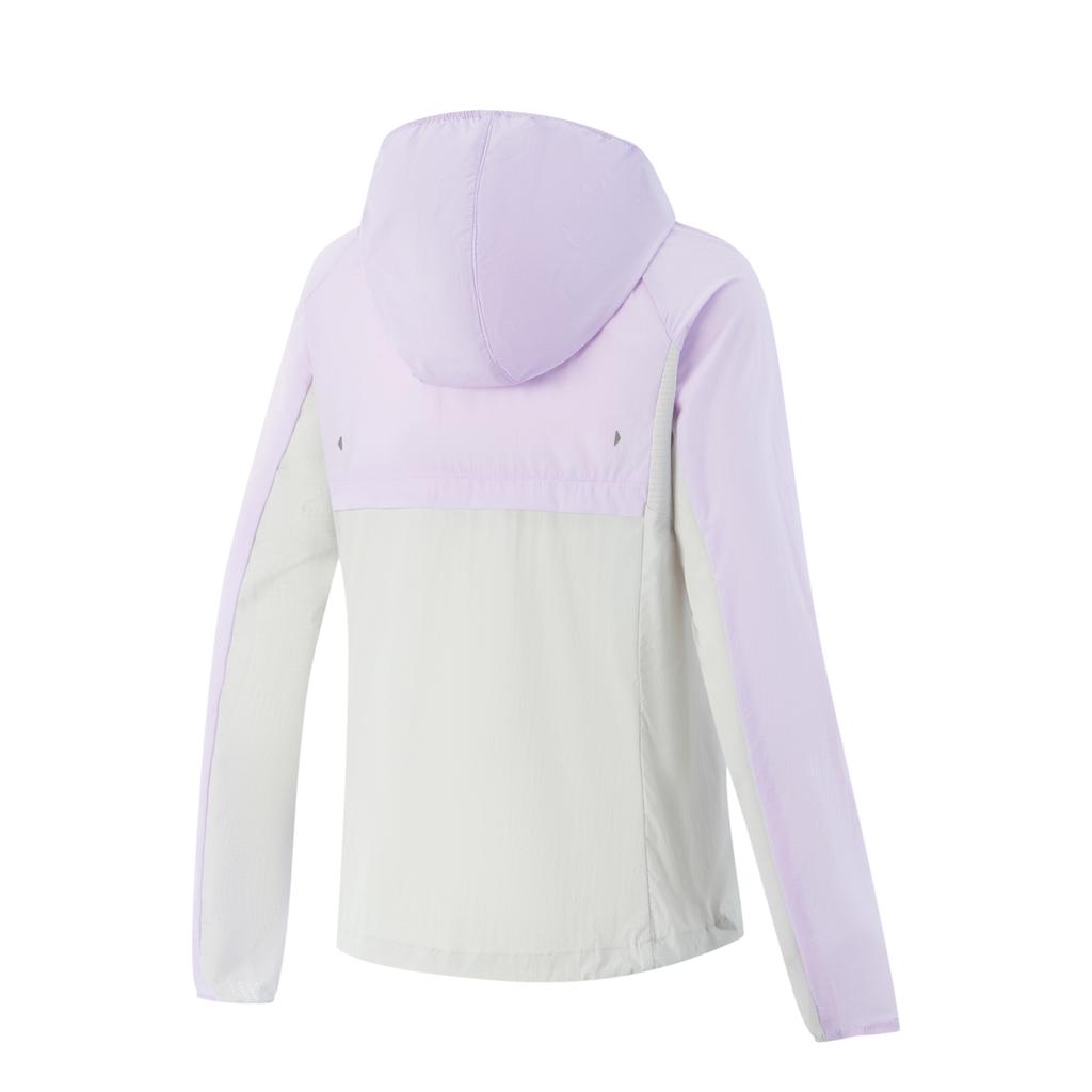 Li Ning Lightweight Color Block UV Protection Hooded Jacket Women outerwear AFDV248-6
