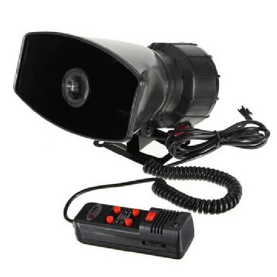 12V Loud Horn Car Van Truck 5 Sound Tone Speaker With PA System Mic Max 300db