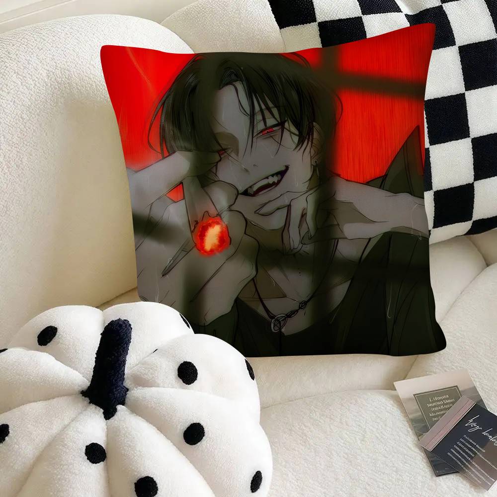 Korean Comic Reluctant Encounters BL Pillow Case Square Pillow Bedroom Sofa Leisure Comfort Cushion Car Home Decoration