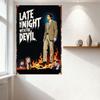 Late Night with the Devil Vintage Metal Tin Sign Retro Horror Movie Poster for Bar Cafe Home Decor Man Cave Wall Art