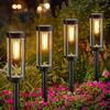 Solar Pathway Lights Outdoor, 4 Pack Solar Lights For Outside, IP65 Waterproof Solar Powered Garden Lights For Walkway Driveway Lawn Path Decoration