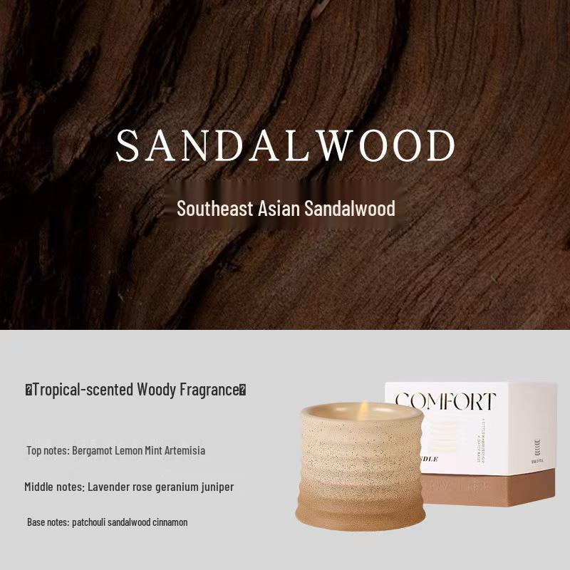 Creative Soy Wax Ceramic Aromatherapy Candle for Bedroom & Living Room