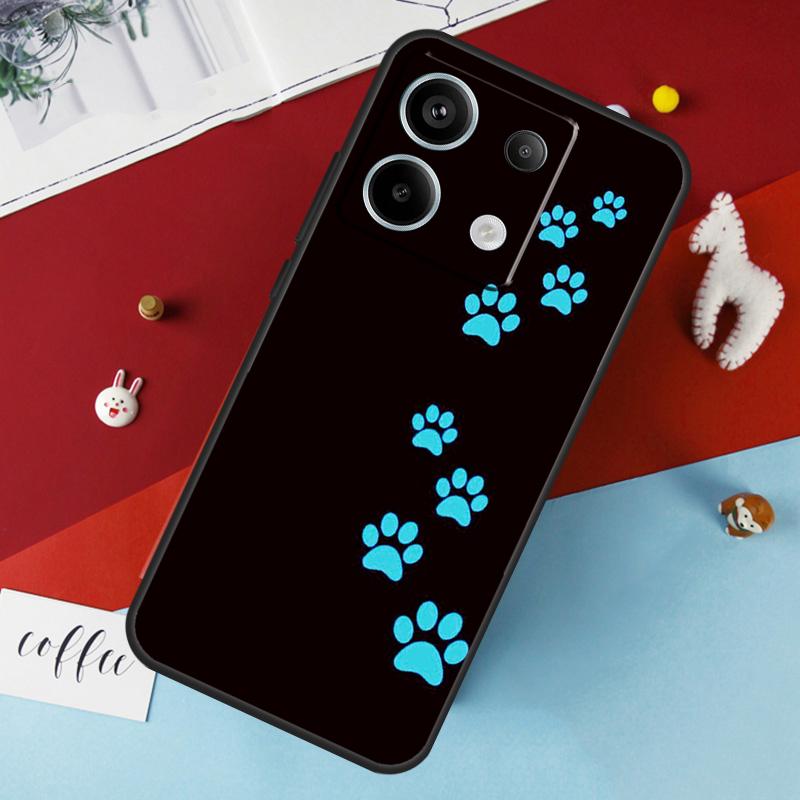 Cat Dog Paws Case For Xiaomi Redmi Note 14 Pro 13 12 11 10 15 Pro Plus Redmi 15 14C 10C 12C 13C 15C Cover