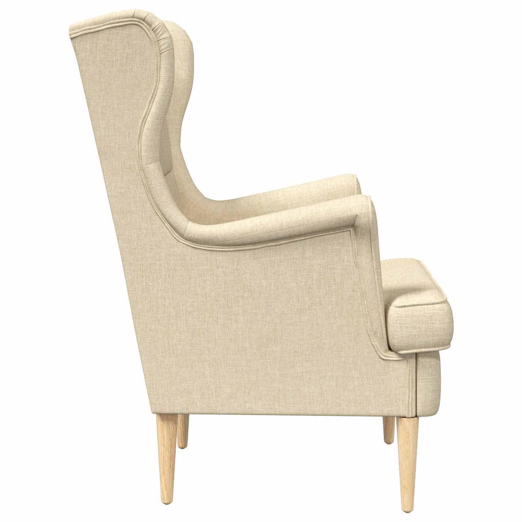 Cream Fabric Armchair