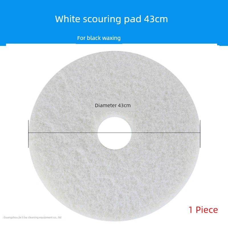 

CHARLES BARNES 13-Inch 17-Inch 20-Inch Scouring Pad Cleaning Plate Red Film White and Black Pad Wax Tablets Ground Care Wipping Tissue Ground Grinding 17inch White 1 Piece