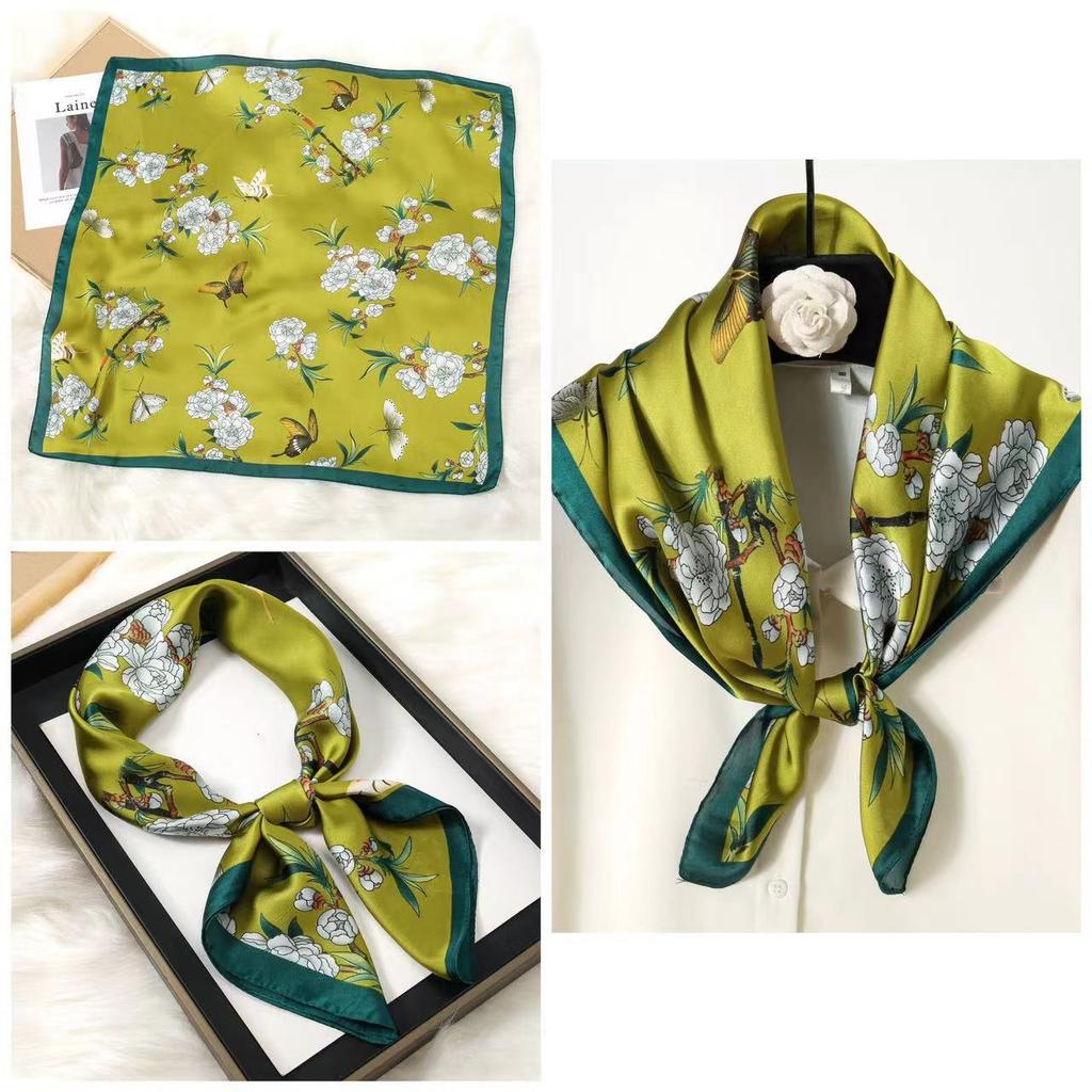 Eleganti Foulard di Seta da Donna Con Centinaia di Camicie, Assistenti di Volo, Decorazione Professionale, Protezione del Collo, Foulard, 70 Foulard Quadrati Piccoli.