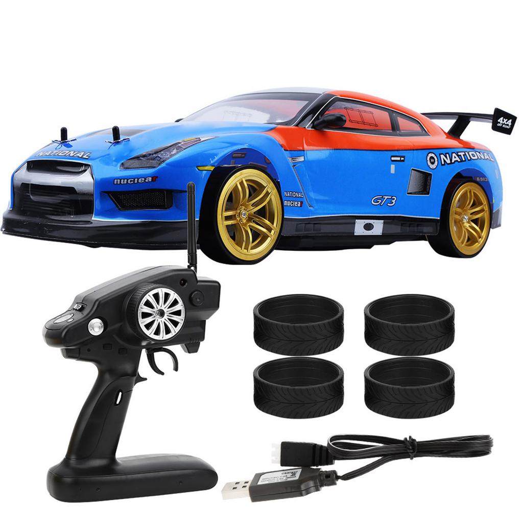 1:10 2.4G RC Car Drift Racing Car Children Kid Remote Control Vehicle Toys GiftsDual Battery