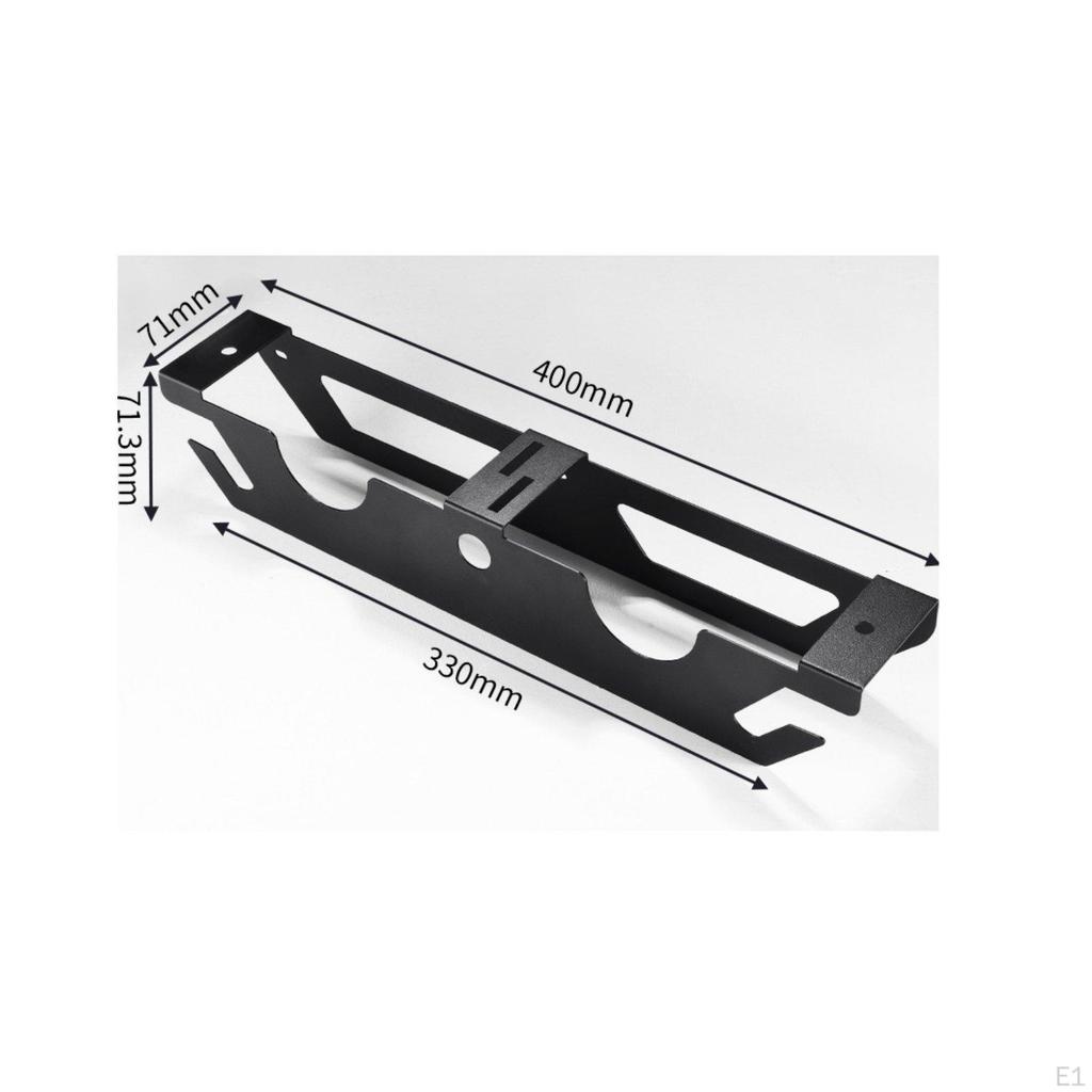 4 Bay Angle Rack Large Load Capacity Thickened Metal Power Tool Organizer for Workshop,