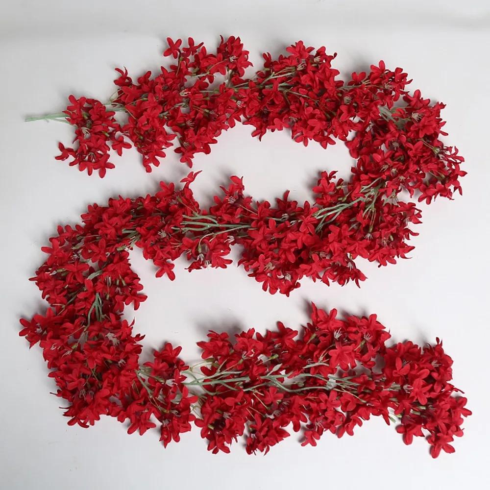 Multicolor Lilac Artificial Flower Flower Wreath DIY Simulation Flower Vine Photo Props Ornament Faux Flower Party Supplies