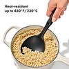 OXO Serving Wide Wide and Easy to Dishwasher Spoon, Nylon, Scoop, Scoop, Safe, Black, 23.5cm