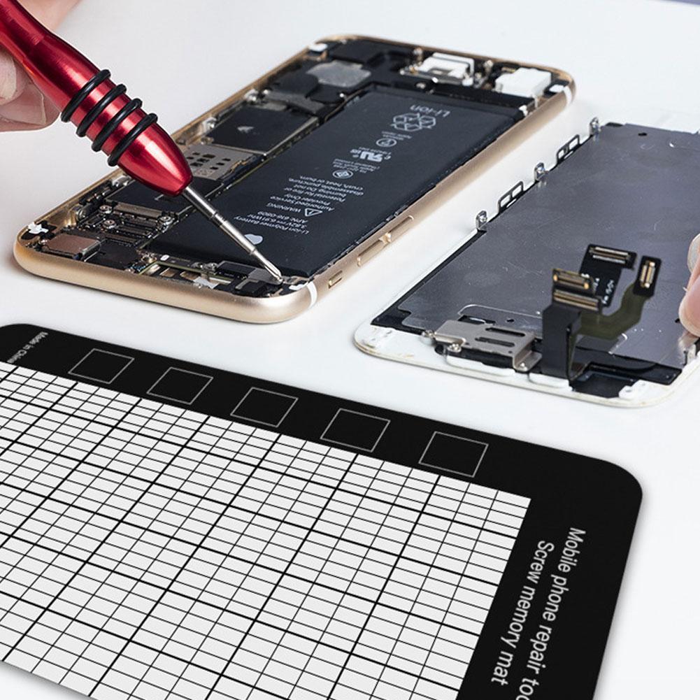 Magnetic Screw Mat Memory Chart Work Pad Small Screws Holder Tool Pad for Precision DIY for Mobile Phone Repair Plate Mat