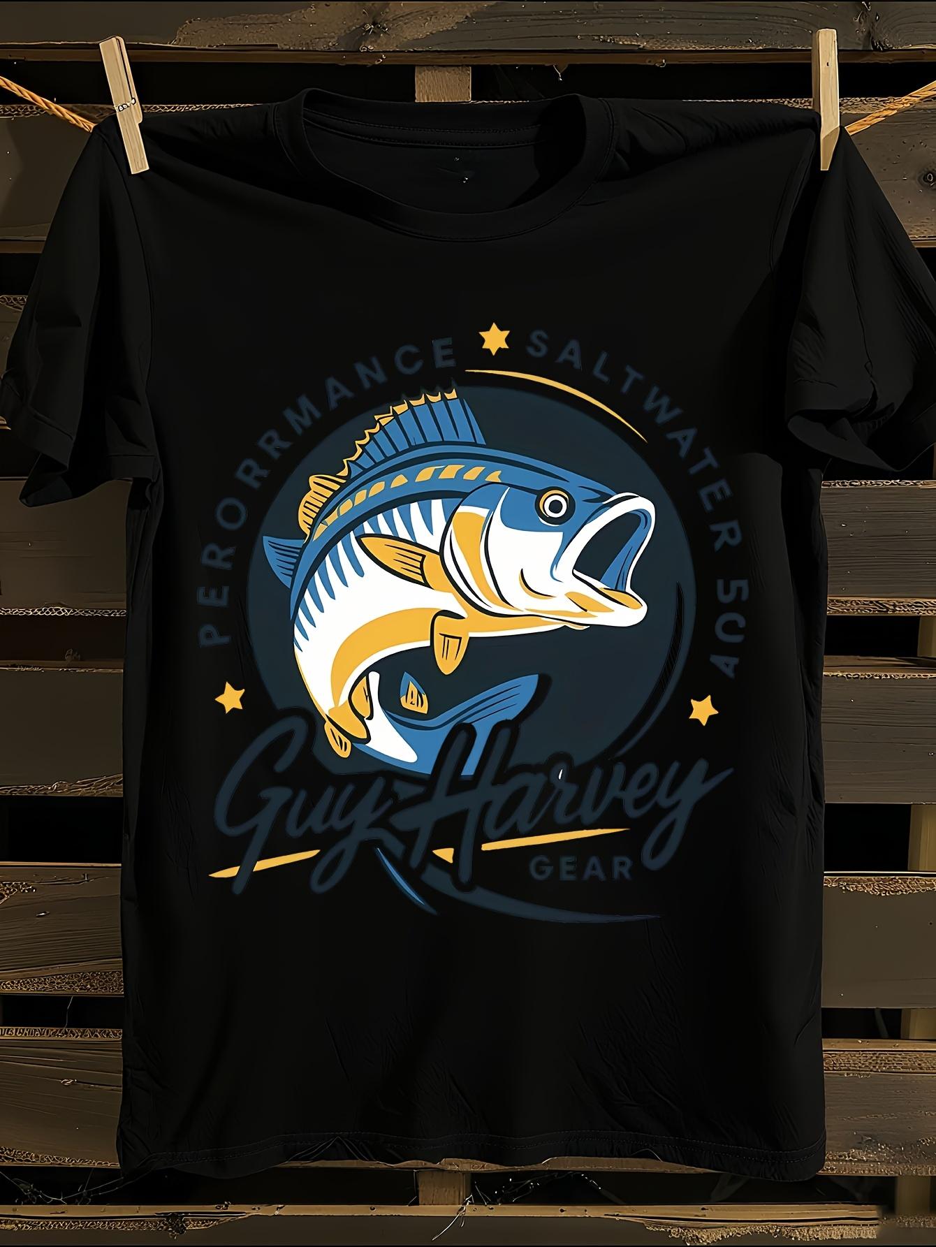 Guy Haivey Fishing Graphic Tshirt S