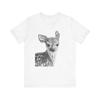 Baby Deer Fawn Pencil Drawing Unisex Jersey Short Sleeve Tshirt Tops Tee