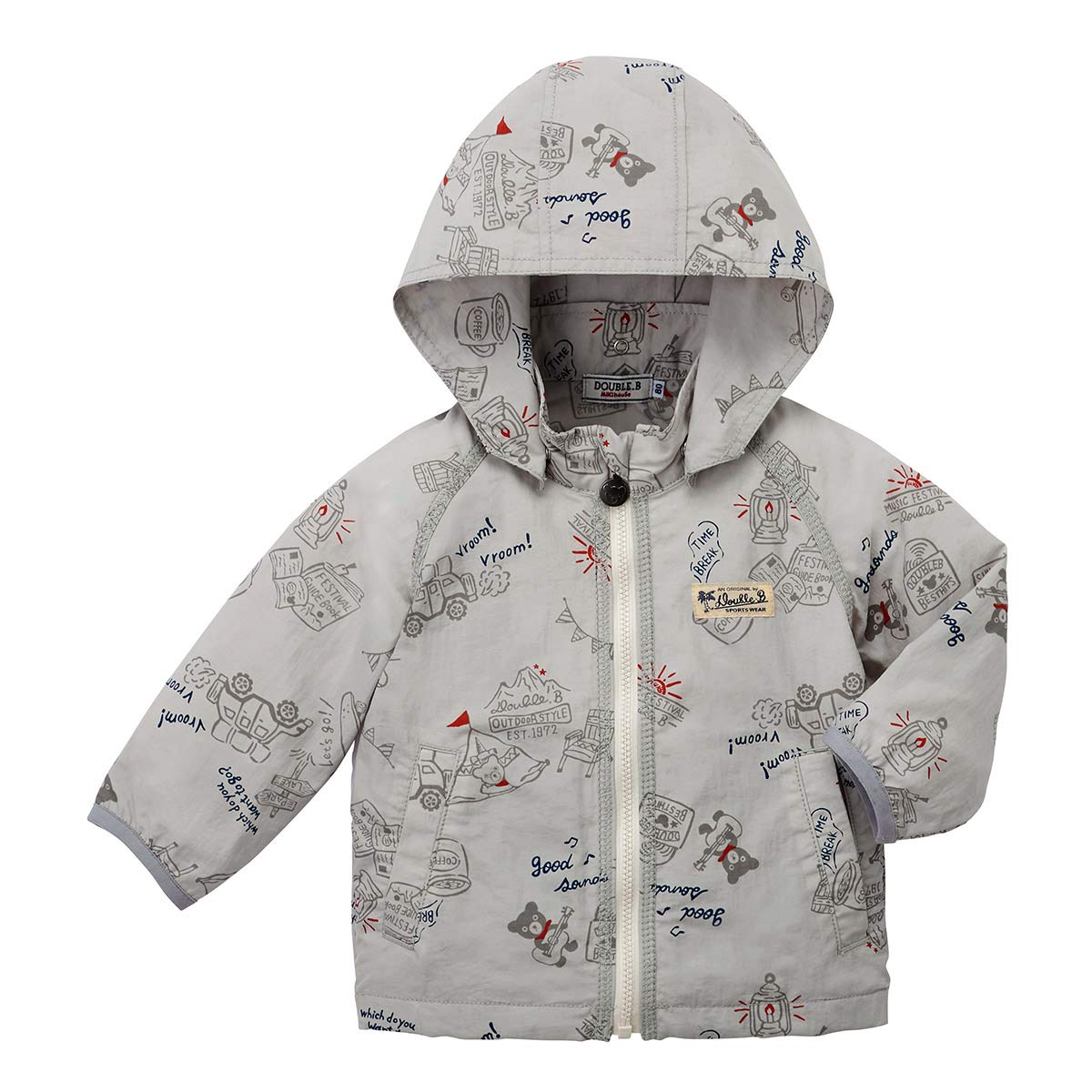 

MIKIHOUSE Jumper 120cm Gray DOUBLE_B 61-3701-457 серый