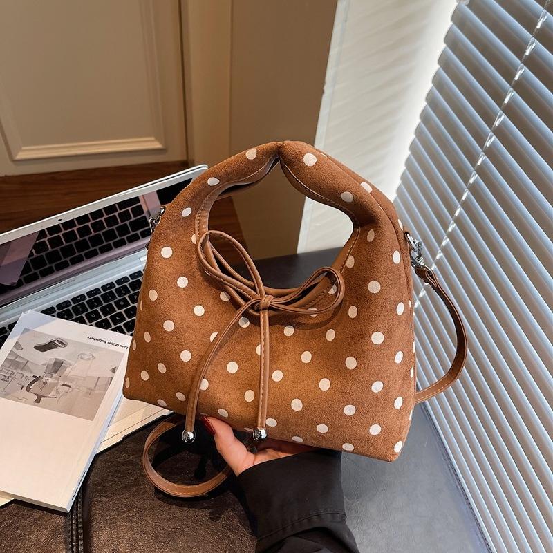 Small-scale Design Bag - Polka Dot Single-shoulder Crossbody Bag for Casual Carrying - Dumpling Bag