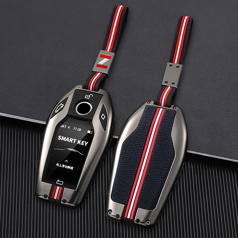 Zinc Alloy Car Key Case for BMW G30 G12 G11 G32 G31 5 7 Series I8 I12 I15 G01 X3 X4 G02 G05 X5 G07 X7 Accessories LED Display