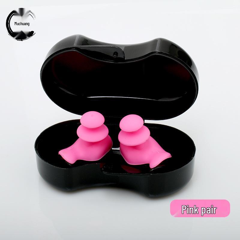 Silicone Waterproof Swimming Earplugs & Nose Clip Set - New Upgrade