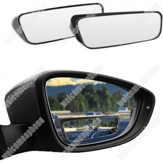 Blind Spot Mirrors HD Rectangle Convex Adjustable Wide Angle Glass For Car Truck