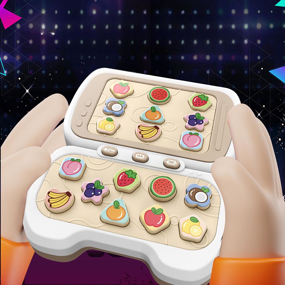 Fast Push Handheld Puzzle Game Quick Push Game Light Up Reaction Training Toy Interactive Finger Dance Game Machine Gifts For Kids