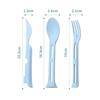 3Pcs/Set High Quality Portable Tableware Set 3 In 1 Reusable Picnic Dinnerware Set Detachable Camping Tableware