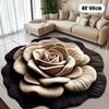 New Flower Carpet Special-Shaped Soft Peony Floor Mat Durable 40X40Cm Non-Slip Absorbent Bathroom Floor Mat