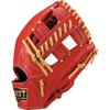 ZETT Youth Softball Ground Brown Size BJGB76535F Glove, Hero, All-Around, Red/P (6432), M,