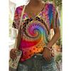 Women's Casual Graphic 3D Print Short Sleeve  Stretch Comfortable Relaxed Fit Soft Fabric Summer T-shirts