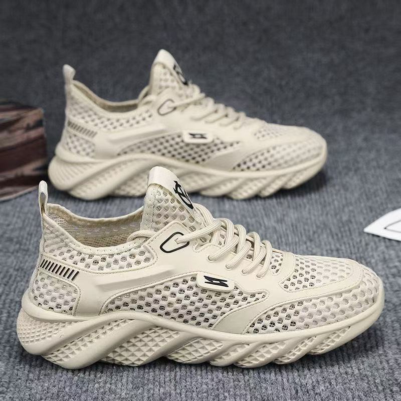 [Breathable Men's Net] Manufacturer Summer Men's Net Shoes Men's Casual Shoes Breathable Comfortable Non-slip Soft Sole Wear-resistant