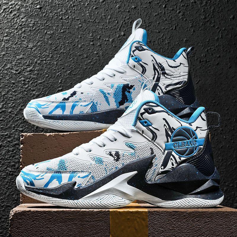 

Кроссовки Venom James для баскетбола, звук трения, нескользящие, износостойкие, легкие, дышащие, высокие, мужские и подростковые, кроссовки-мандаринки 45