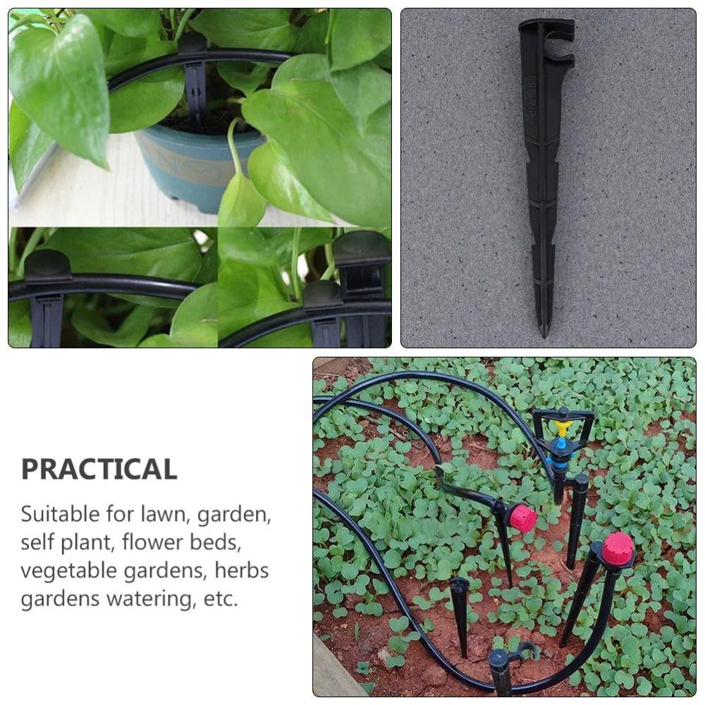 50Pcs Heavy Duty Hose Stakes Sturdy Support Frame Garden Hose Supports  Drip Irrigation System