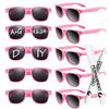 12-100 Pcs Wedding Personalized Sunglasses Bulk Custom Sunglasses with Paint Pens for Adult DIY Birthday Wedding Party Favors 5
