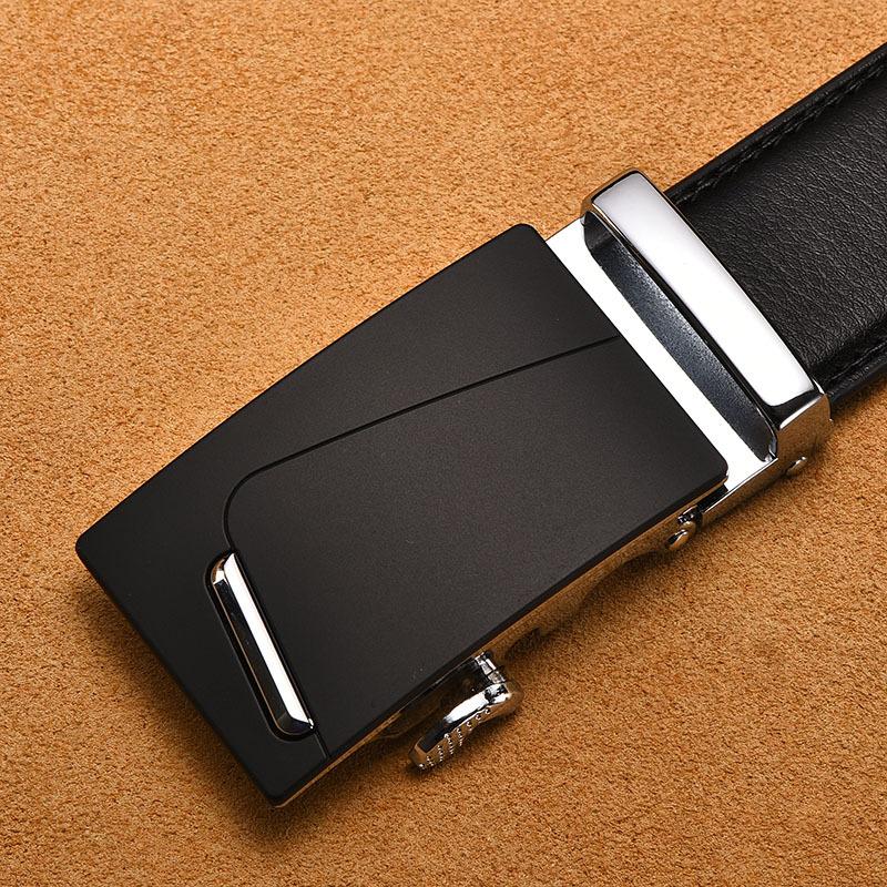 Men'S Automatic Buckle Belt True Two-Layer Cowhide Automatic Buckle High-End Men'S Pants Belt Business Source