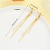 [Ladies' Tassel Earrings] 14K Golden Plated Zinc Alloy Elegant Ladies' Tassel Earrings - Vintage Style, Exquisite Craftsmanship