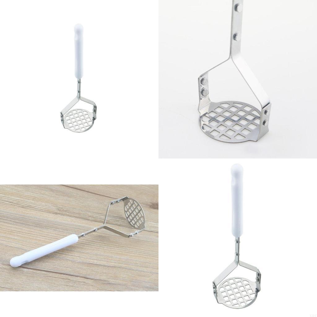 

Stainless Steel Potato Masher ricer with Broad and Ergonomic – Fine-grid Mashing X3UC серебряный