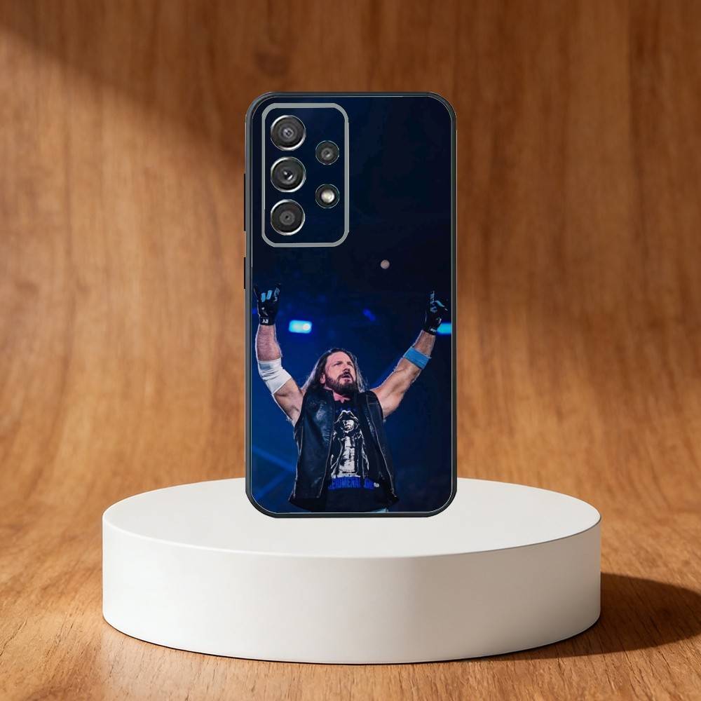 AJ Styles Phone Case For Samsung S25,S24,S21,S22,S23,S30,Ultra,S20,Plus,Fe,Note,10,9,5G Black Cover