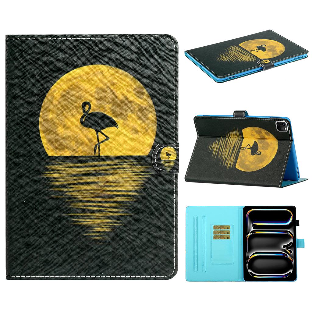 For iPad Pro 11 (2025)/11 (2024) Case Pattern Printed Leather Tablet Cover Stand Pen Holder