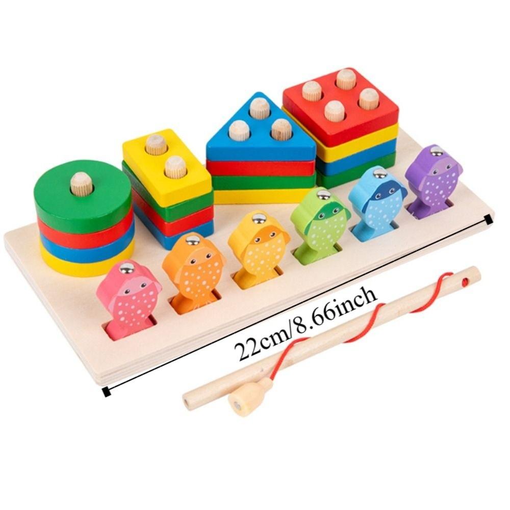 Color Recognition Matching Board Game Early Education Magnetic Fishing  Puzzle Toys  Learn Math