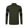 Herren Langarm Gestreiftes Revers Freizeit T-Shirt Poloshirt
