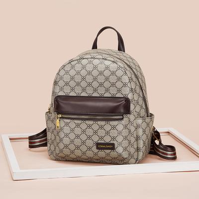 Luxusní dámský batoh Vintage PU kožený tištěný cestovní tašky přes rameno Vysoce kvalitní velkokapacitní batoh na cesty školní taška