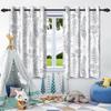 2Pcs Blackout Curtains Fresh Flowers Plants Leaf Bedroom Living Room Darkening Thermal Insulated Grommet Window Curtain Drape