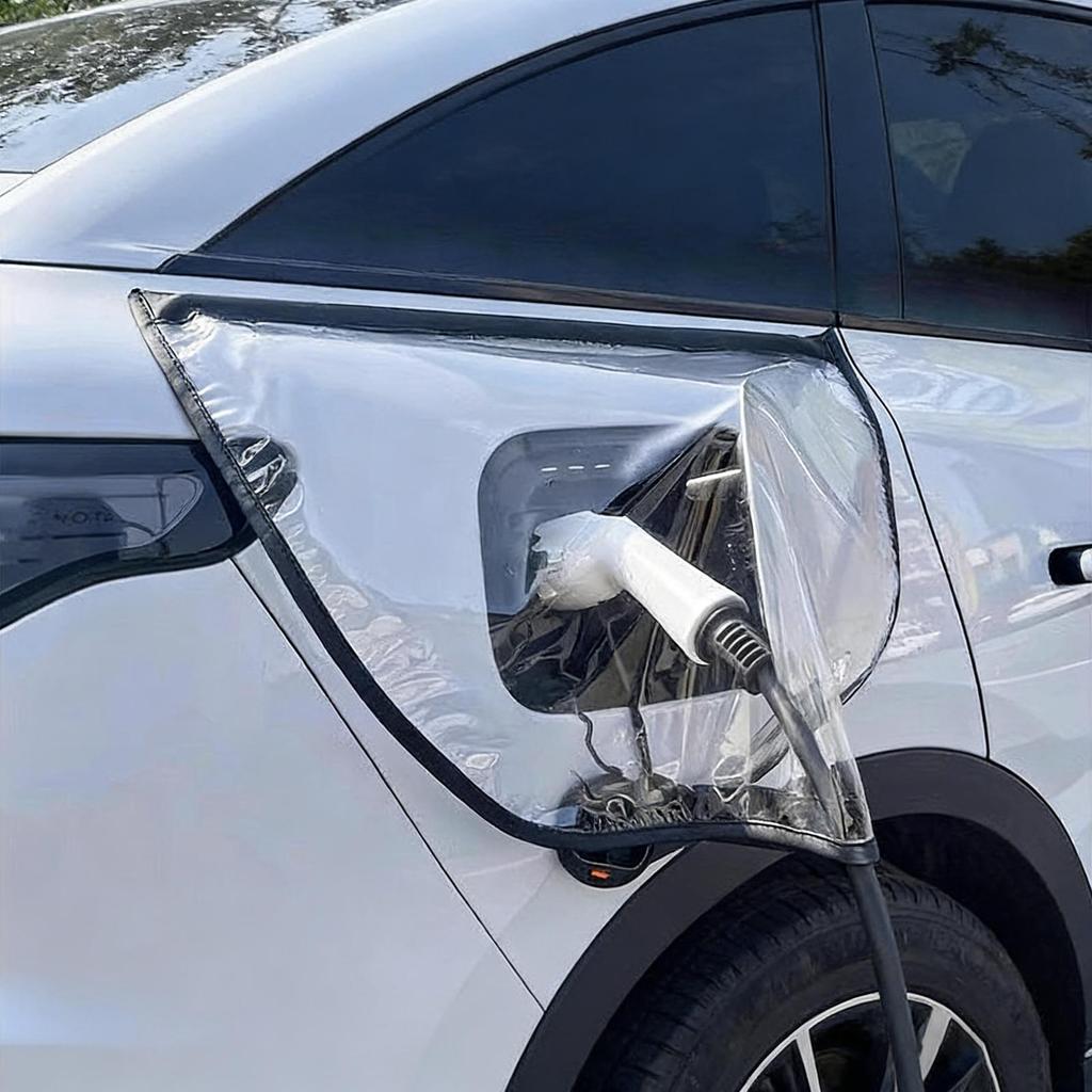EV Charger Port Rain Cover All-Weather Snowproof Rainproof Waterproof Dustproof Electric Vehicle Charger Plug Rain Cover For