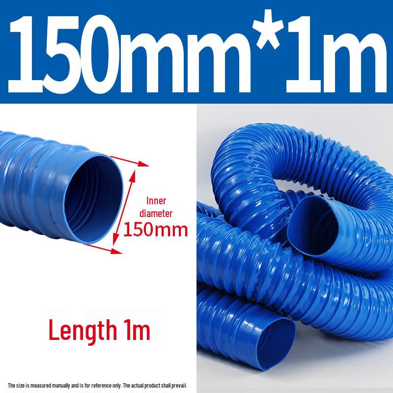 

150mm Blue PVC Flexible Dust Collection Hose