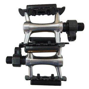 WELLGO Aluminum Pedals, Silver, 315g, One-Touch Detachable, Convenient for Bike Packing, Road/ATB/MTB, QRD-C089