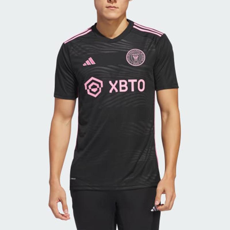 Adidas Inter Miami CF Lionel Messi 22/23 Away Replica Player Jersey Black Men Streetwear JE9704