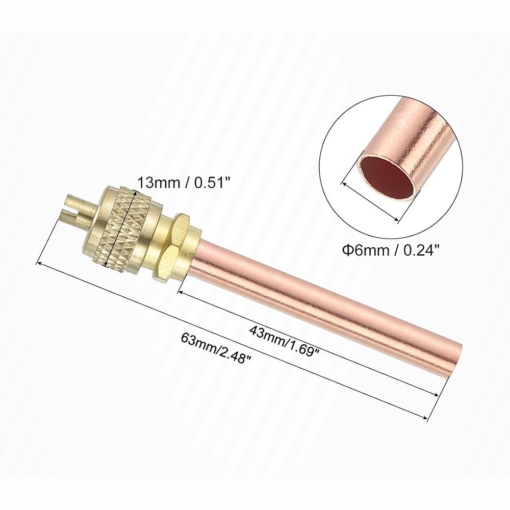 

Толщина 0,6 мм Сервисный клапан 63/120 мм AC Schrader Сервисный вакуумная система Заправка холодильника 63mm